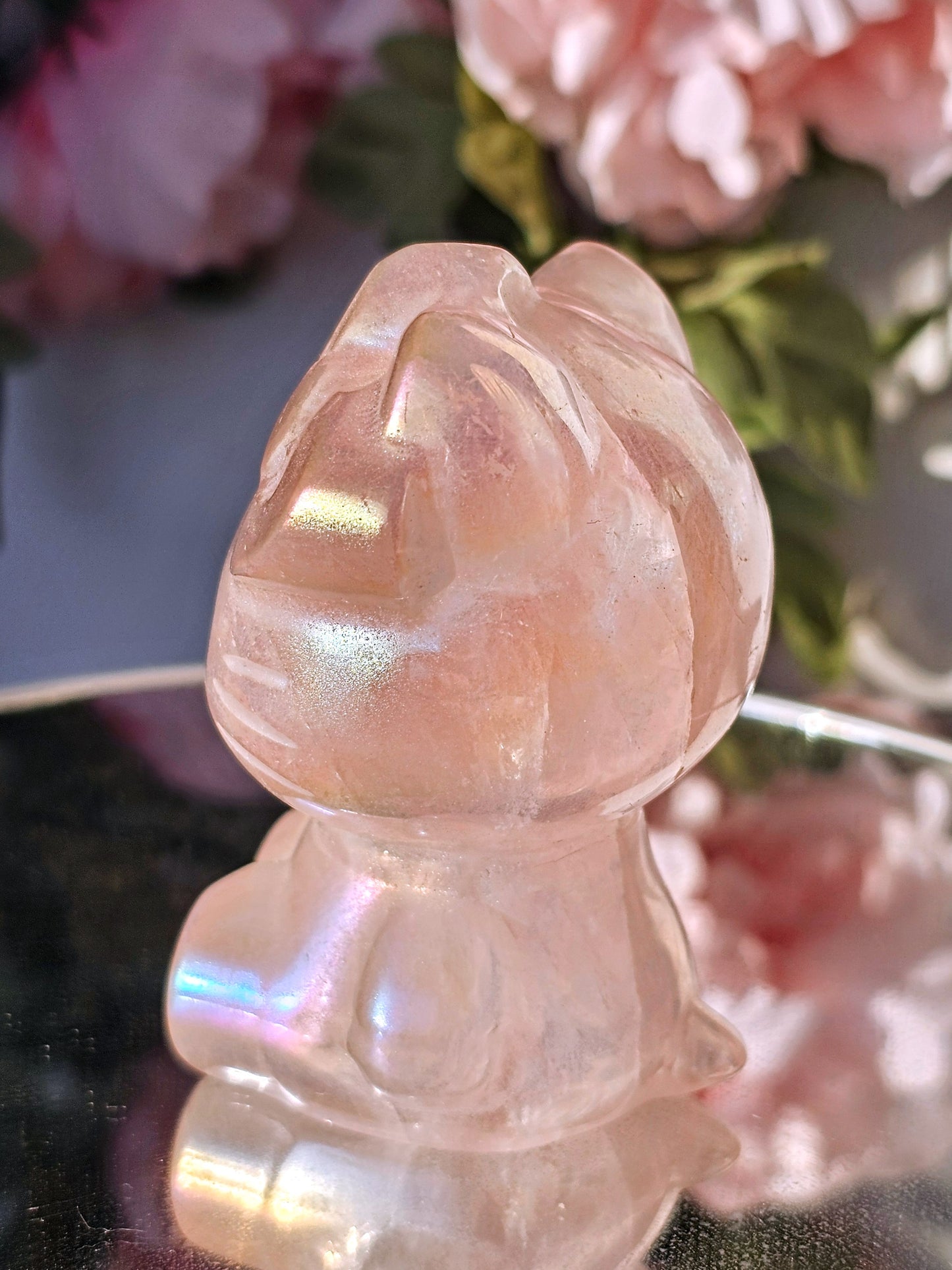 Large Aura Rose Quartz HK