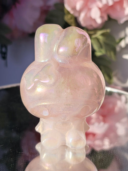 Large Melody Aura Rose Quartz