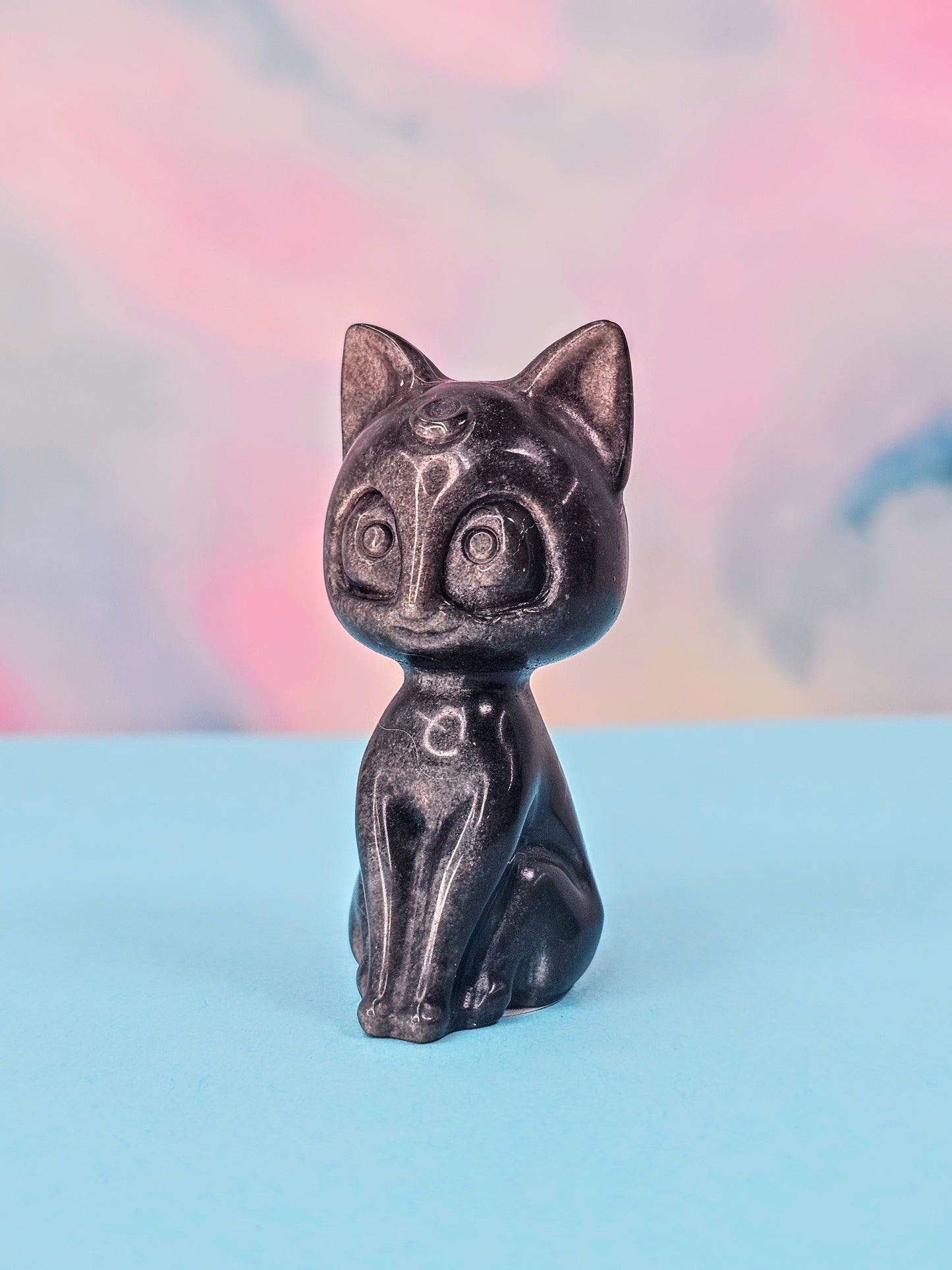 Luna Cat Sheen Obsidian