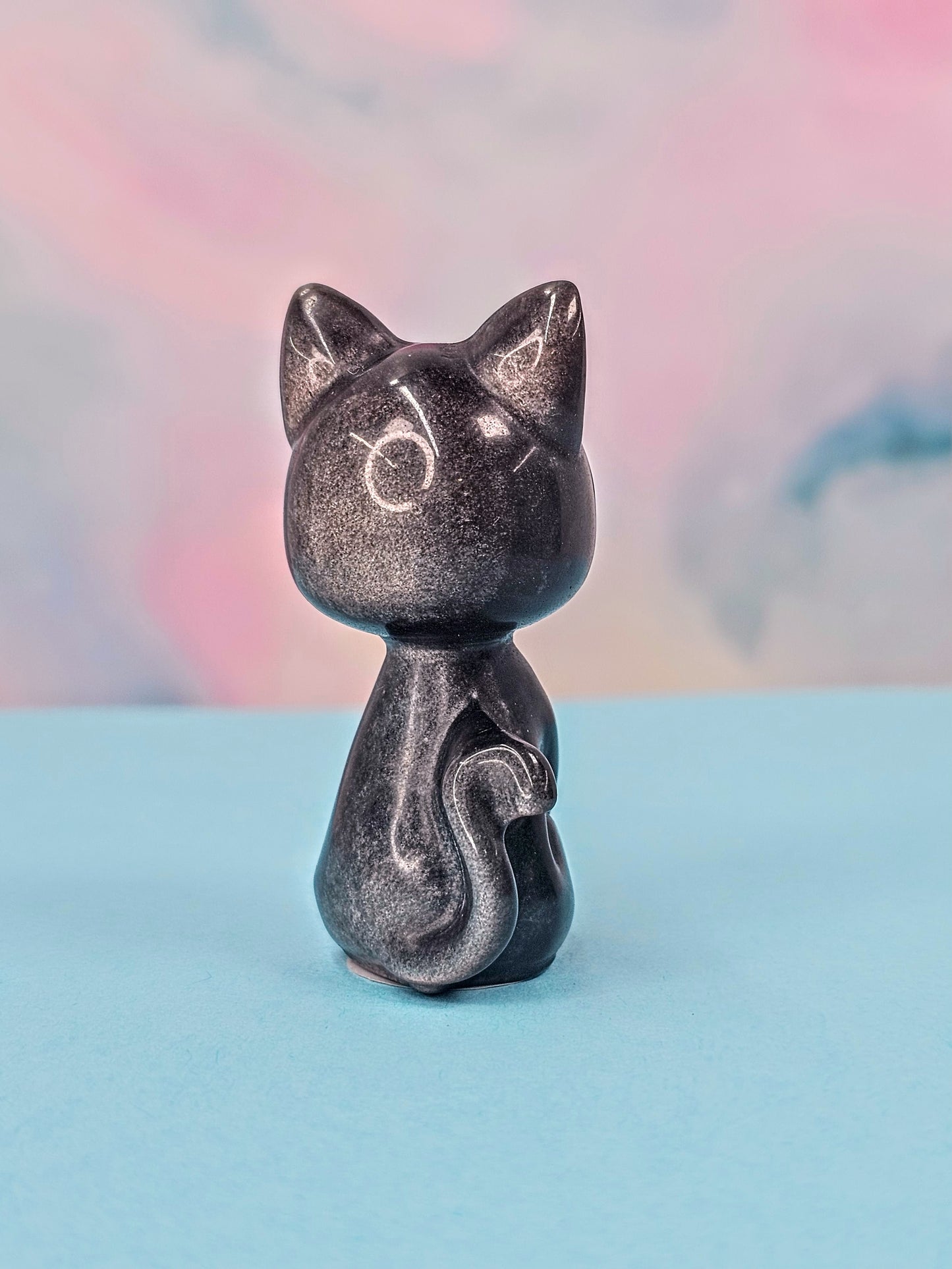 Luna Cat Sheen Obsidian